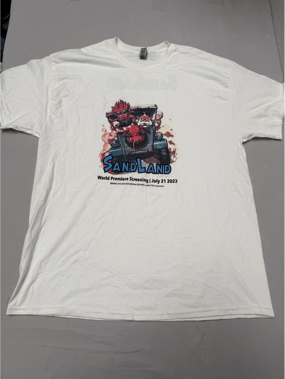 Sand Land Anime Movie Premier T-shirt Comic Con 2023 XL
